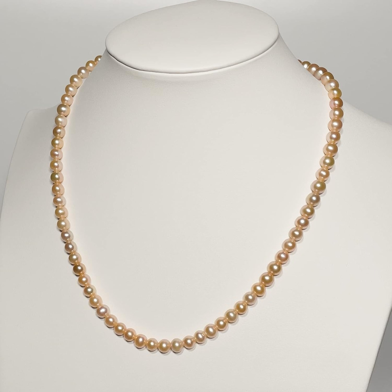 530 Chain - สร้อยคอมุกขนาด 5-6 มม. สวยงามสำหรับผู้หญิง คุณภาพ AA