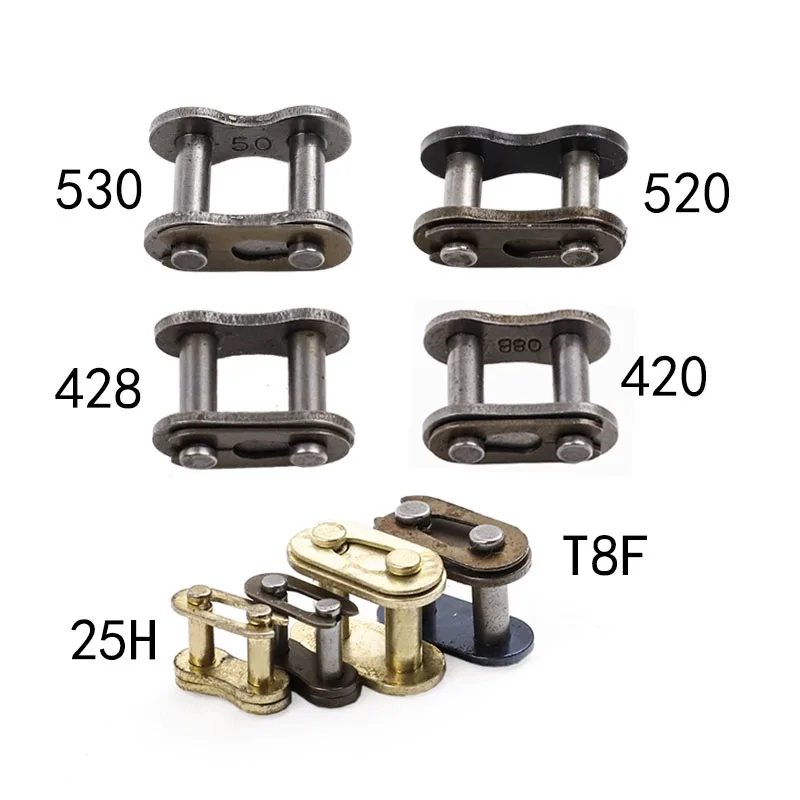 428 Chain - 1pcs รถจักรยานยนต์หัวเข็มขัดแหวน Link 25H T8F 420