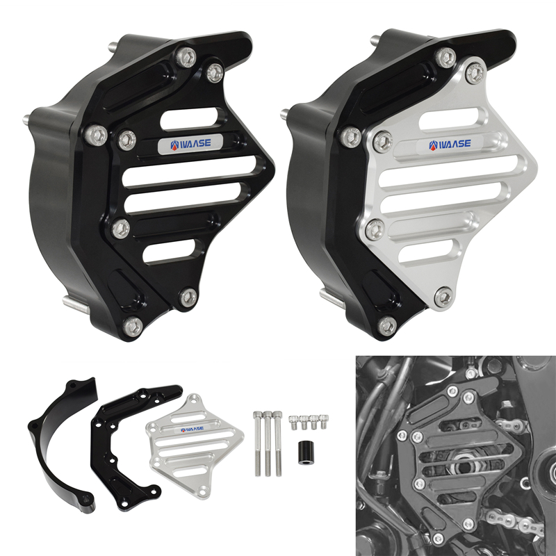 Sprocket Chain - เฟืองโซ่ด้านหน้าฝาครอบด้านซ้ายเครื่องยนต์สําหรับKawasaki Z900RS Z 900 ฿Cafe ABS