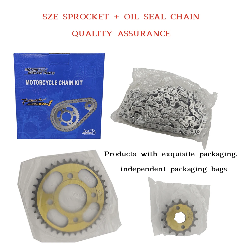 428 Chain - ชุดโซ่และสเตอร์ CG125 38T+15T 428H-102L แบบเงียบ ทนทาน