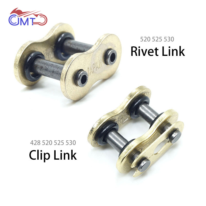 428 Chain - รถจักรยานยนต์ไดรฟ์โซ่ O-แหวน Mater Link Gold Rivet