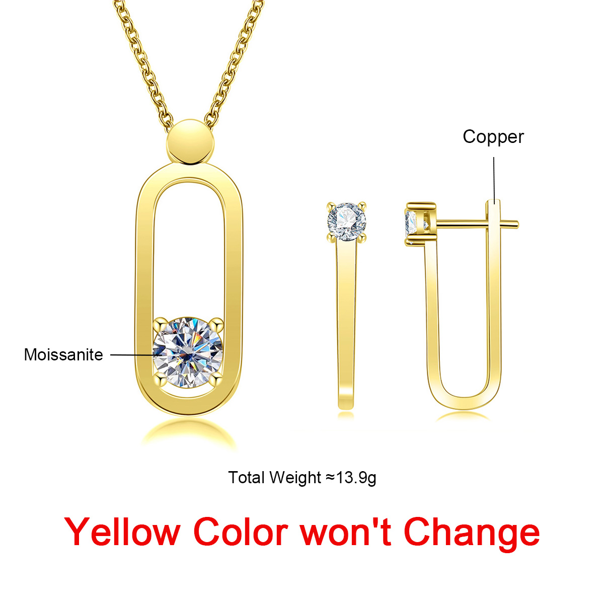 AnuJewel 2ct D สี Moissanite P - Ansi Chain บทวิจารณ์และราคา