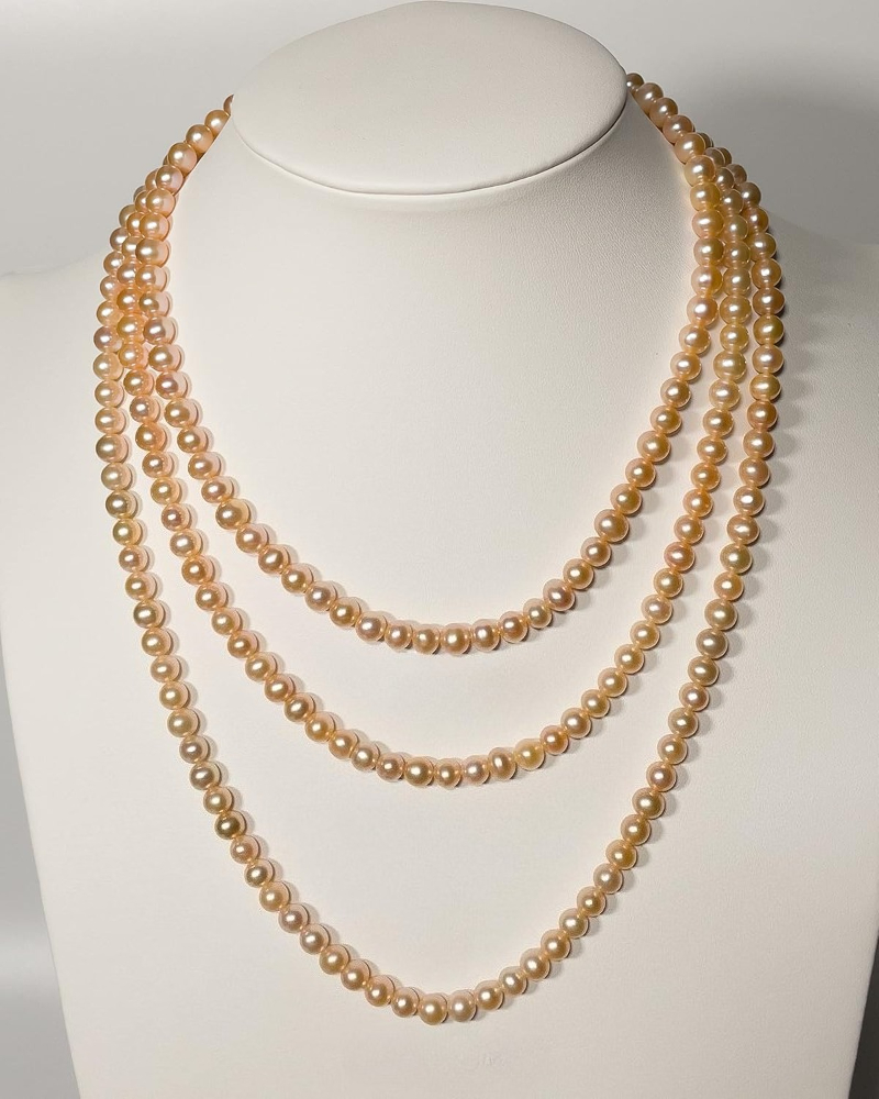 สร้อยคอมุกขนาด 5-6 มม. สวยงามส - 530 Chain บทวิจารณ์และราคา