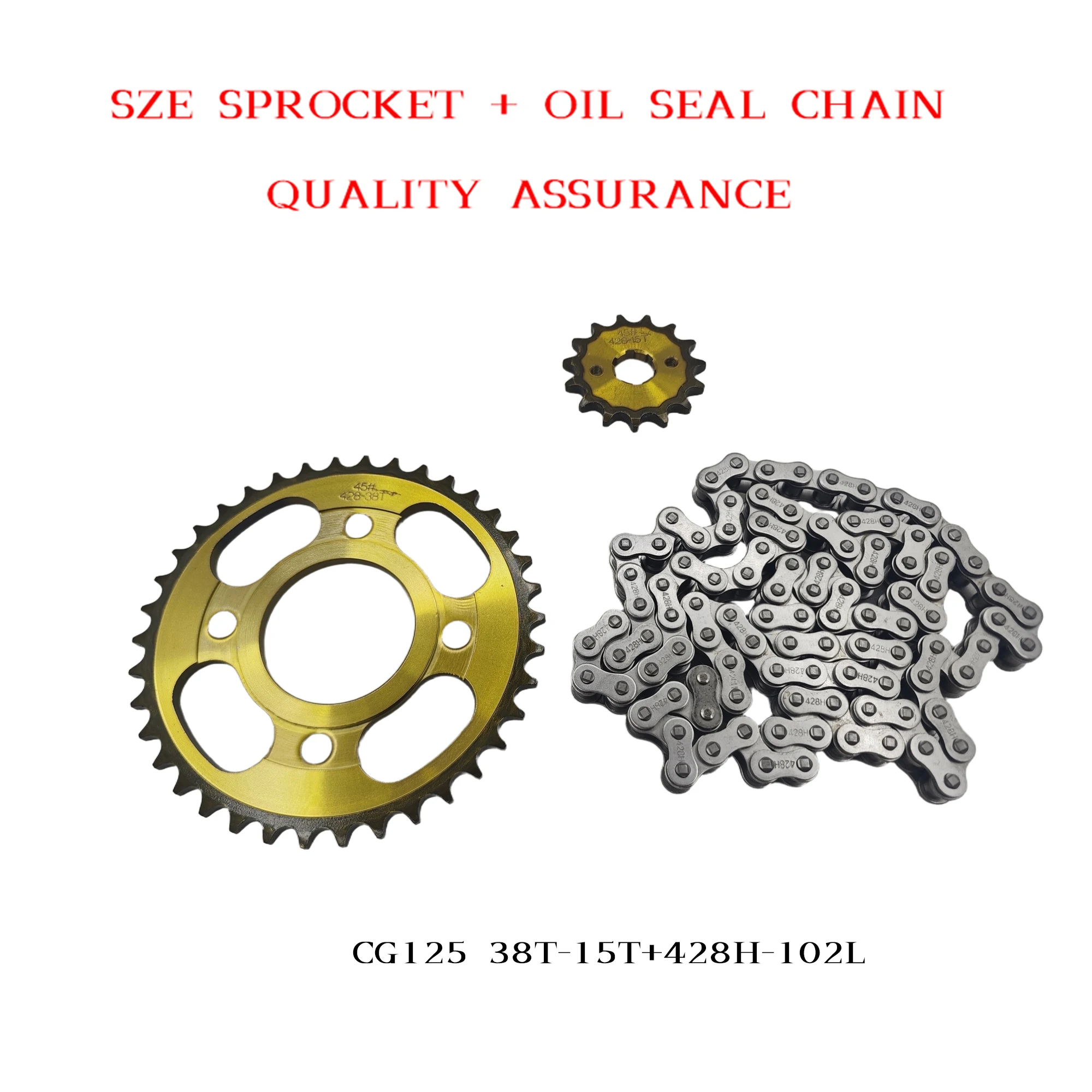 ชุดโซ่และสเตอร์ CG125 38T+15T  - 428 Chain บทวิจารณ์และราคา